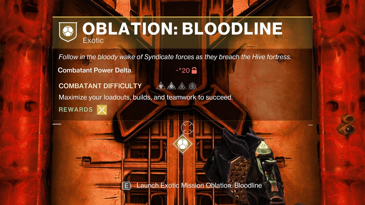 How to Unlock New Secret Exotic Mission "Oblation: Bloodline" (Cull's Shadow Exotic) [Destiny 2]