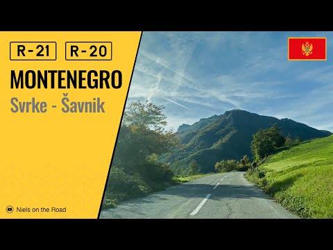 Driving in Montenegro: R-21 & R-20 from Svrke to Savnik / Scenic Road Trip