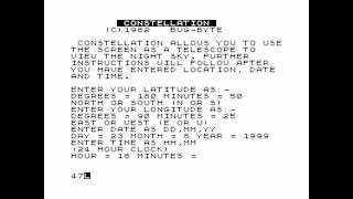 Constellation for the ZX81