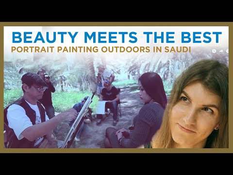 Painting Outdoors - Plein Air Art Session of Filipino Artists based in Saudi Arabia