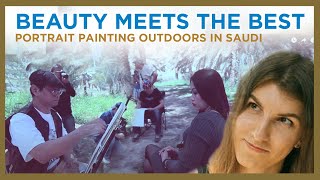 Painting Outdoors - Plein Air Art Session of Filipino Artists based in Saudi Arabia