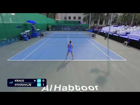 Sinja Kraus (AUT) vs Mika Stojsavljevic (GBR) // 6-4 1-6 3-6 // W100 Dubai // Main Draw