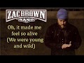 Zac Brown Band - Young And Wild (Lyrics Video)