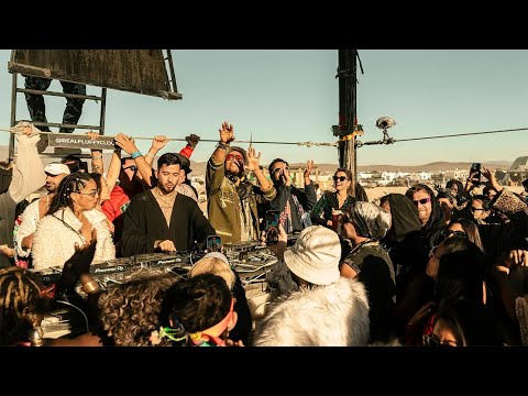 Francis Mercier at the Fluffy Cloud - Burning Man 2024