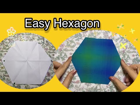 How to hexagon|how to easy hexagon  |How to Make a Hexagon from a Square - How to Cut a Hexagon