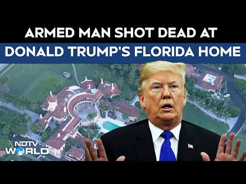 Trump News  | Armed Man Shot Dead After Forced Entry Into Donald Trump's Florida Home