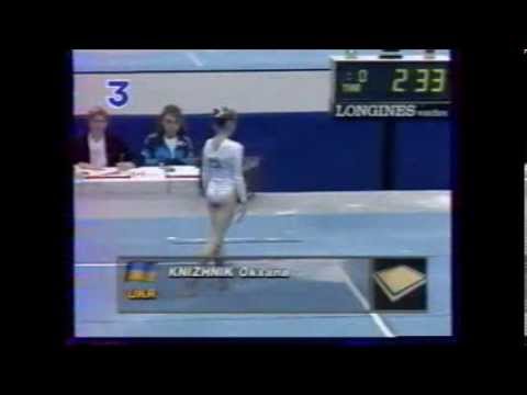 Oksana KNIZHNIK (UKR) floor - 1994 Dortmund worlds