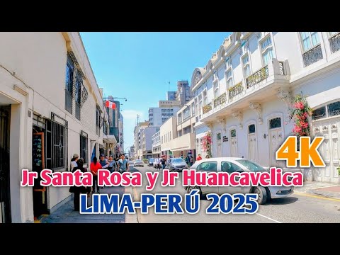 LIMA PERÚ 4K | ASÍ LUCEN LAS CALLES SANTA ROSA Y HUANCAVELICA | CENTRO DE LIMA | DÍA 07/12/2025