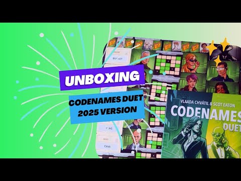 Unboxing Codenames Duet 2025 version
