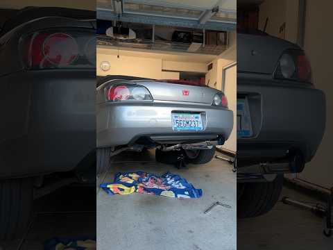HKS single pipe exhaust on my son’s S2000 AP1 #honda #s2000 #HKS