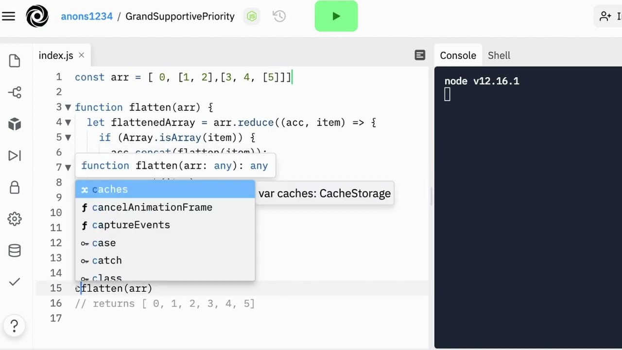Cracking the JavaScript Coding Interview (Part 31) Solution: Flatten Array