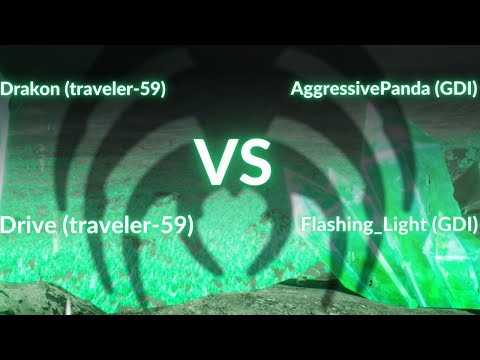 C&C3: Kane's Wrath 2v2 - Drakon (traveler) - Drive (traveler) Vs Panda (GDI)- Flashing_Light (GDI)