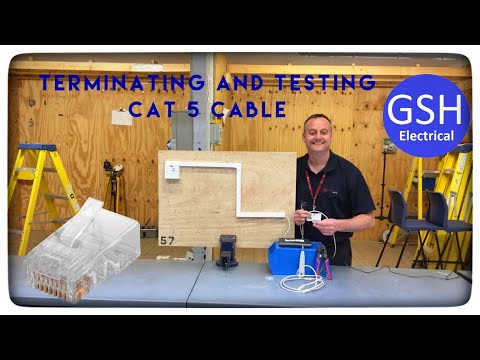 Terminating CAT 5 (Ethernet) Cable into a RJ45 Connector Including Testing and Full Demonstration