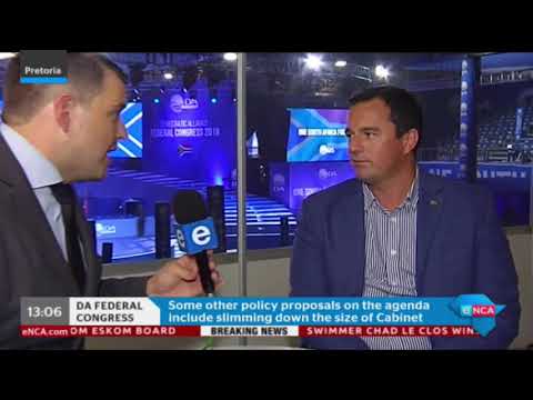 eNCA’s Nickolaus Bauer speaks to John Steenhuisen on the DA's federal congress