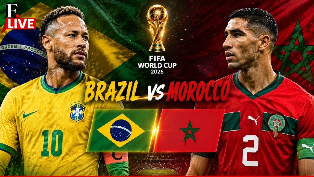 LIVE: Brazil vs Morocco | FIFA World Cup 2026 Group C Clash | Viniscus Junior | Achraf Hakimi