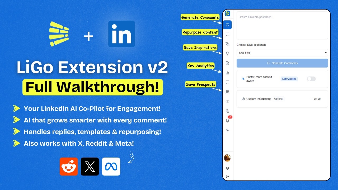 LiGo v2.0 | For LinkedIn (Full walkthrough video)