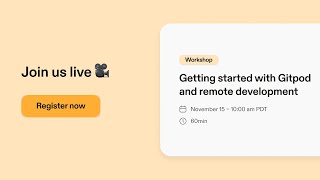 Download the video "Getting started with Gitpod and remote development"
