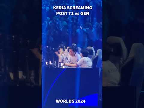 Keria EXPLODES after T1 vs GenG Ending #worlds2024 #lolesports