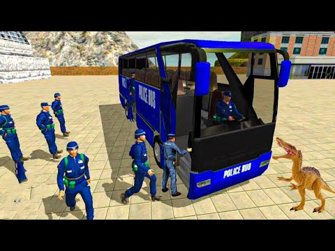 US Police Bus Coach Driving Simulator  25   Offroad Police  Transporter Bus Android IOS Gameplay  10