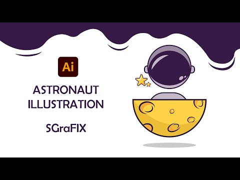 Astronaut Illustration Tutorial | Adobe Illustrator #art #spacetheme