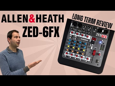 Allen & Heath ZED-6FX Compact 6-Input Mixer with Effects 2019 Black image 6