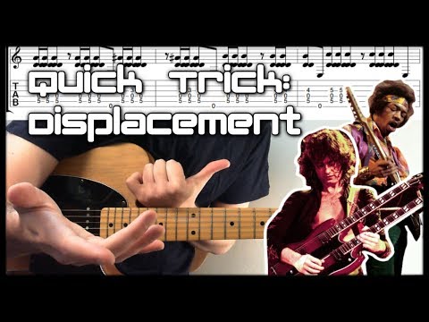 Quick Guitar Tricks Rhythmic Displacement Guitar Lesson With Tab