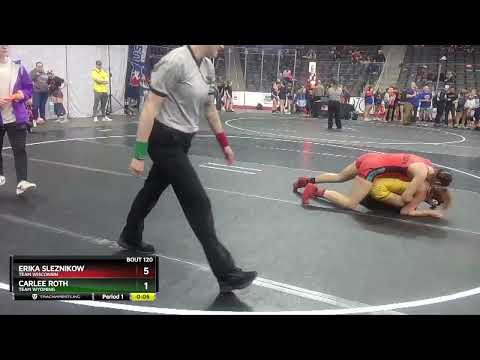 127 Lbs Champ. Round 1 - Erika Sleznikow, Team Wisconsin Vs Carlee Roth, Team Wyoming 5ac9