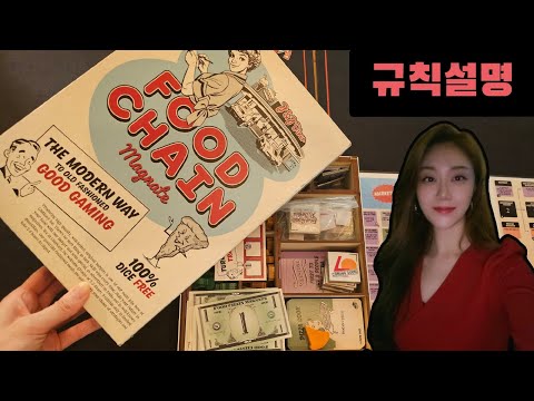 [푸드체인 거물] 패스트 푸드계의 거물이 되어 체인을 운영하라!! 규칙 4분 + 3인플
