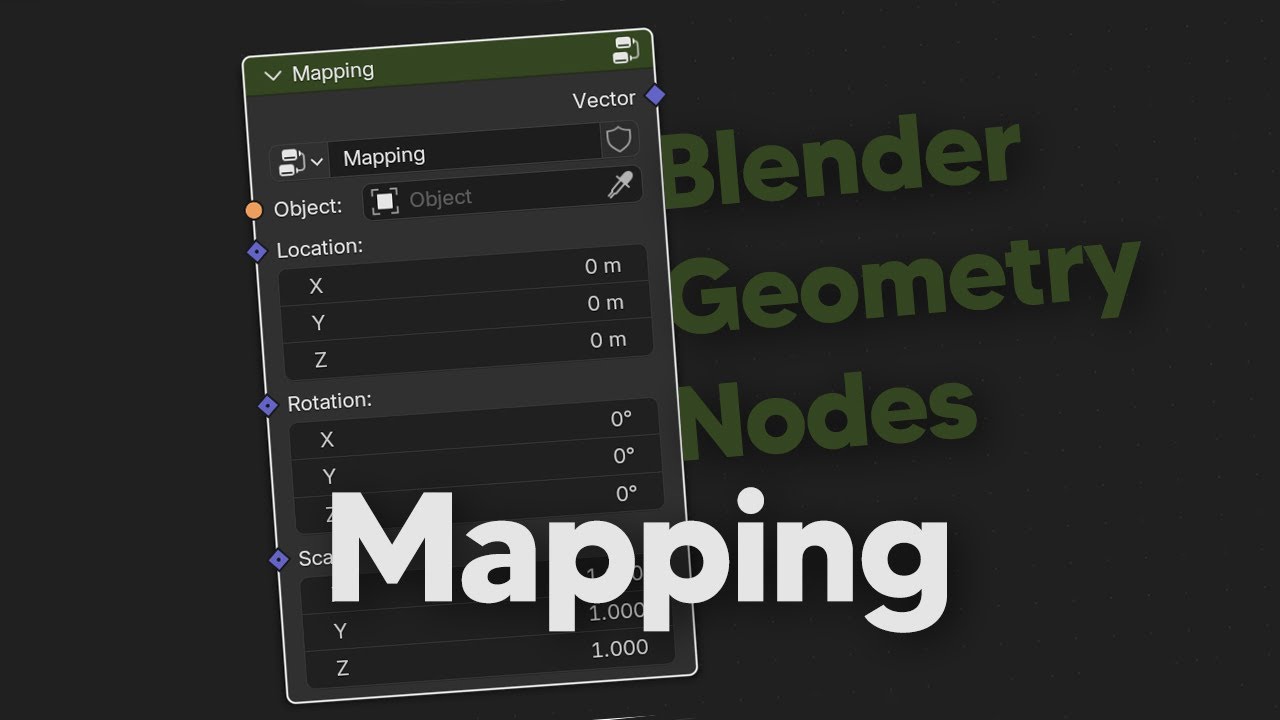 Geometry Nodes Texture Coordinate (Mapping)