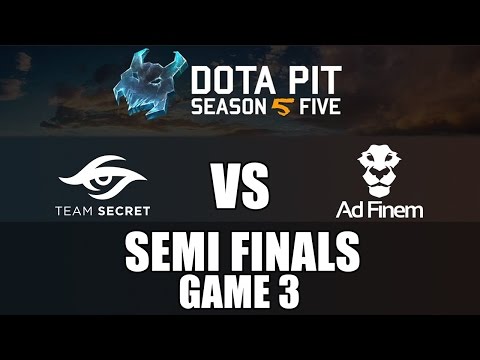 Dota 2 | Team Secret vs Ad Finem (Game 3) | Dota Pit Season 5 Qualifiers