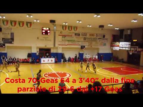 [F 21/22] A1 - Paradiso Costa nel derby da -18 sul Geas. Decide M.Villa