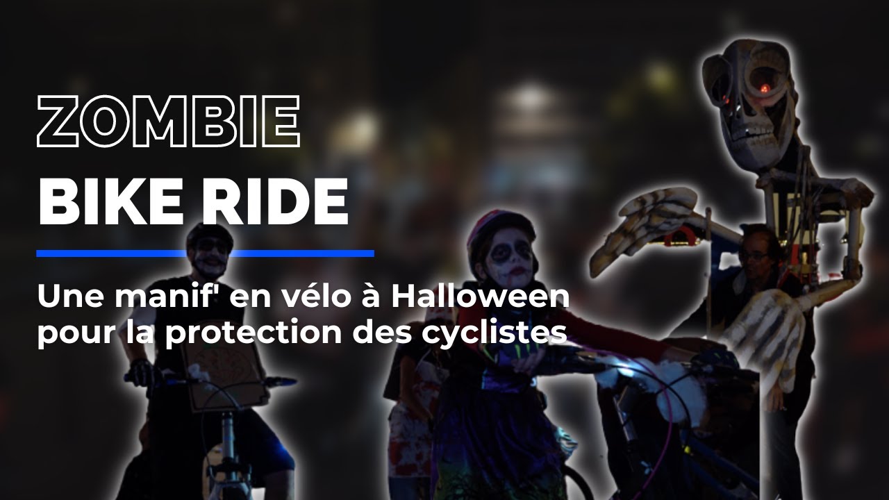 ZOMBIE BIKE RIDE : la vélorution, une manifestation à vélo pour promouvoir le vélo à nice