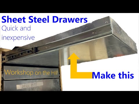 Organize your workshop with cheap and easy steel drawers!