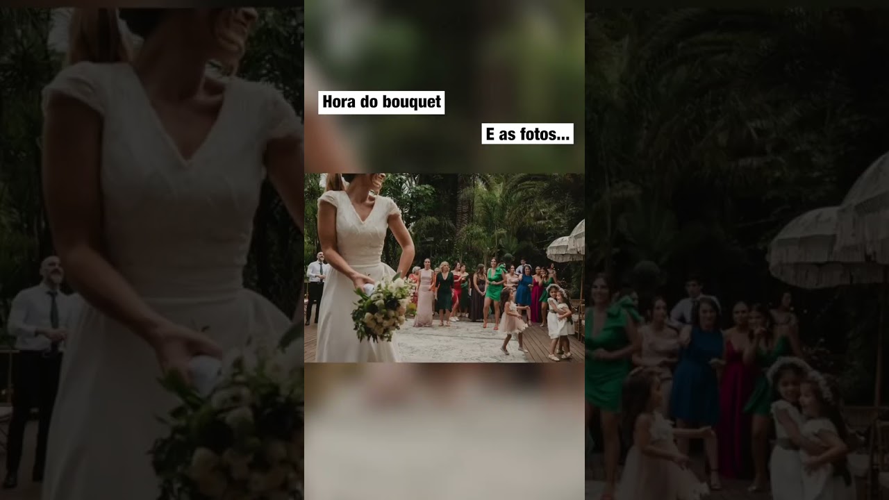 A HORA DO BOUQUET, E AS FOTOS COMO FICAM...