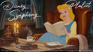 Reading Fairy Tales in a Cabin on a Rainy Night | Disney Orchestral Collection for Comfort 🌧️