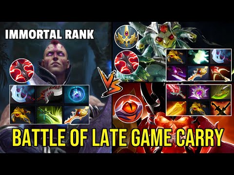 Anti-Mage - Intense Battle of Late Game Carry vs Wraith King & Rapier Medusa! Dota 2 Pro Highlights