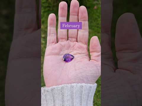 Birthstones by Month | February is Amethyst! #shorts