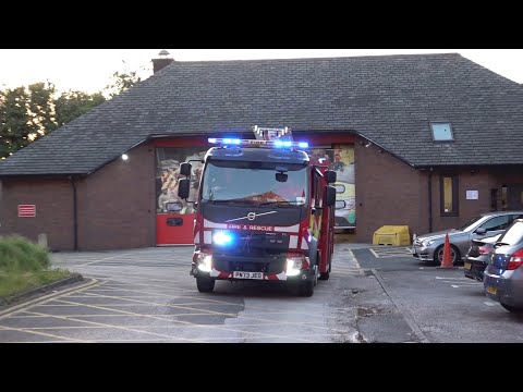 Darwen First Pump Turnout-Lancashire Fire And Rescue Service