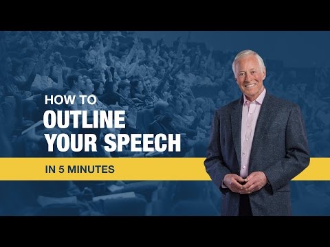 How to Outline Your Speech in 5 Minutes