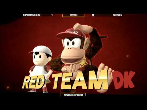 WBB #104  BlazingPasta & CoJam vs GwJ & Skaiza   Losers Semi Finals   Smash 4 Doubles