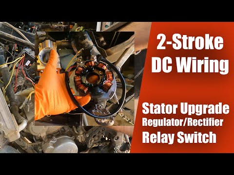 2-Stroke Dirt Bike DC Wiring | Stator Upgrade | Accessory wiring on KTM 300 XCW enduro build