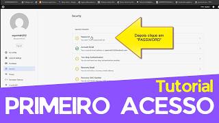 PRIMEIRO ACESSO E CRIAÇÃO DA SENHA Wordpress/História ao Quadrado