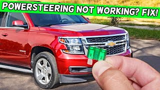 Why Power steering Does Not Work Chevrolet Tahoe Chevy Suburban 2014 2015 2016 2017 2018 2019