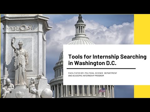UCDC x POLI: Tools for Internship Searching in Washington D.C.
