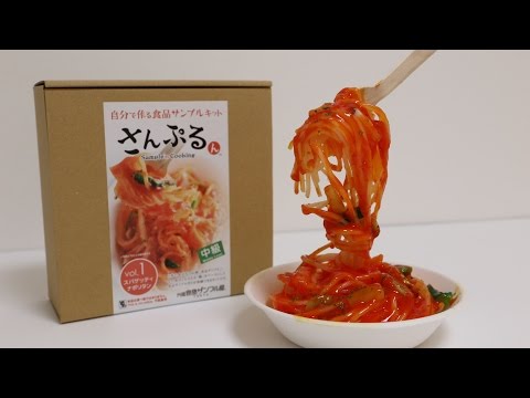 Food Sample Making Kit Spaghetti Napolitana Video