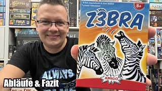 Z3BRA (Amigo) - Zebra Kartenspiel mit durchaus bekannten beliebten Mechanismen