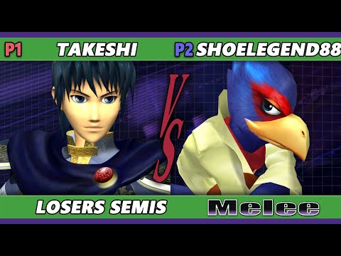 S@X 484 Losers Semis - Takeshi (Marth) Vs. shoelegend88 (Falco) Smash Melee - SSBM