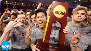 Stanford clinches 2022 NCAA men's gymnastics championship on rings