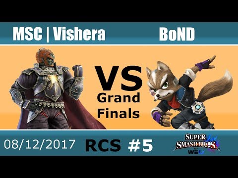 RCS #5 Smash Wii U GFs - MSC | Vishera (Ganon, Jigglypuff, Falcon) vs BoND (Fox, Falco, Roy)