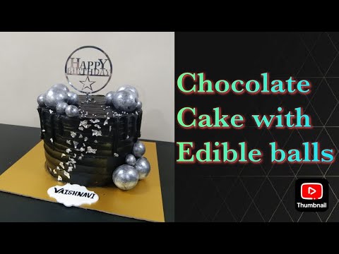 Latest Chocolate Cake Design 🎂| How To Make Chocolate Vanilla Cake With Edible Chocolate Balls |